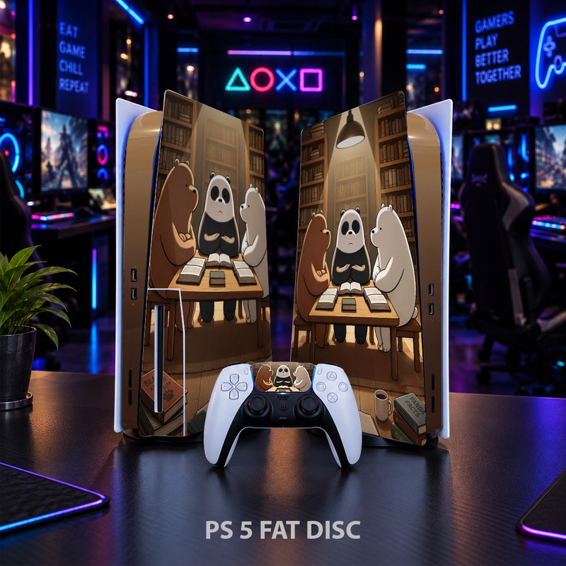 برچسب کنسول بازی پلی استیشن 5 FAT DISC کایمون مدل BEARS کد p5f065جدید