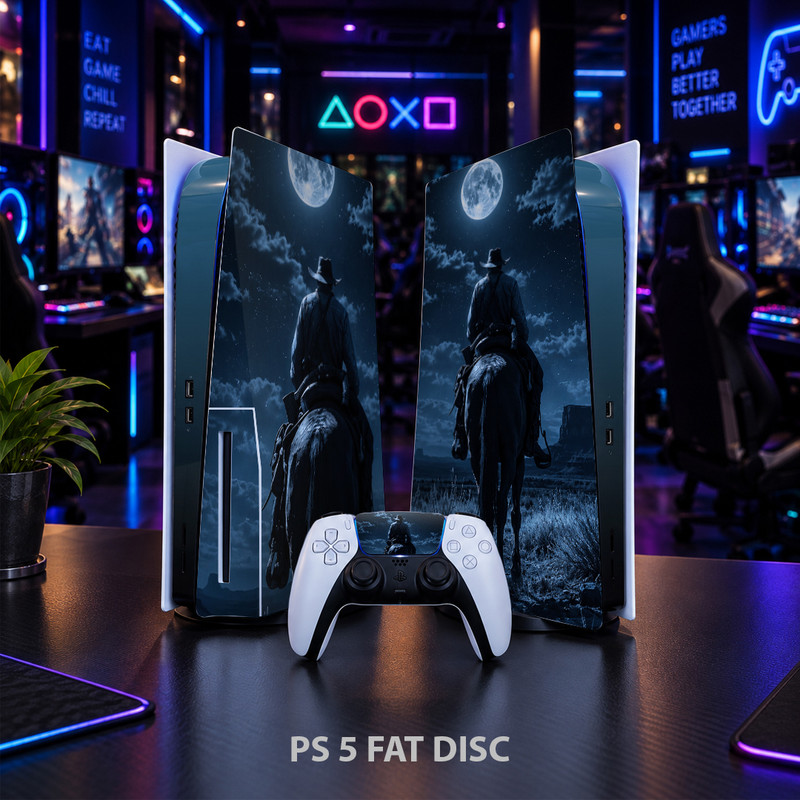 برچسب کنسول بازی پلی استیشن 5 FAT DISC کایمون مدل red dead کد p5f060جدید