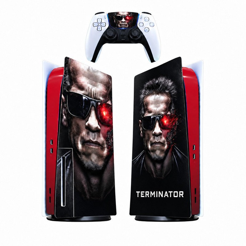 برچسب کنسول بازی پلی استیشن 5 فت کایمون مدل Terminator کد p5f024جدید