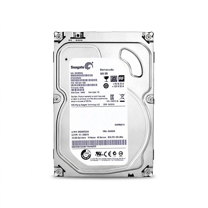 هارددیسک اینترنال سیگیت مدل st3500414cs ظرفیت 500 گیگابایت، سرعت چرخش 5400 دور در دقیقه، سایز هد 3.5 اینچی