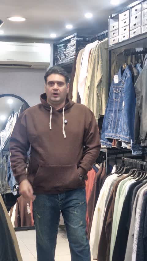 هودی مردانه سایز بزرگ لش دورس سه نخ قهوه ایجدید