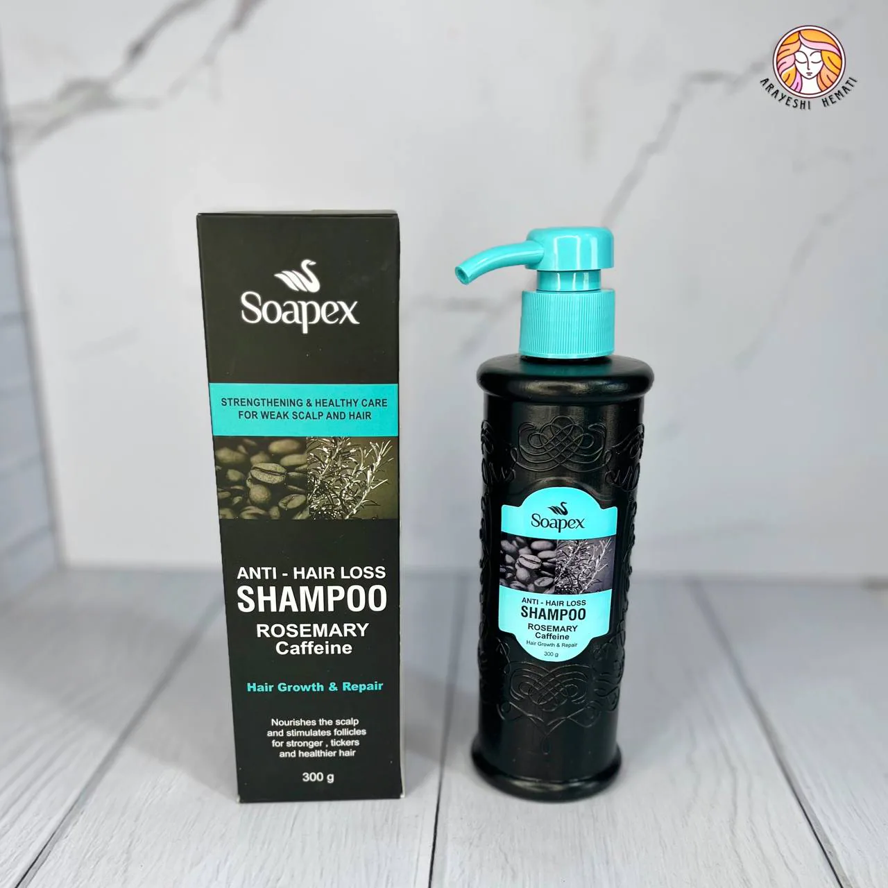 شامپو ضد ریزش رزماری و کافئین سوپکس soupex