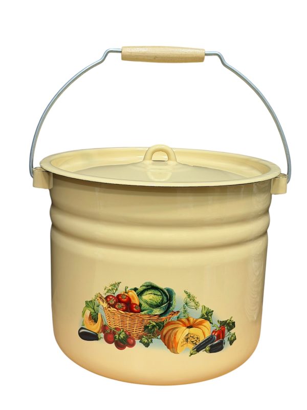 سطل 12لیتری لعابی روس کدو جدید 7638