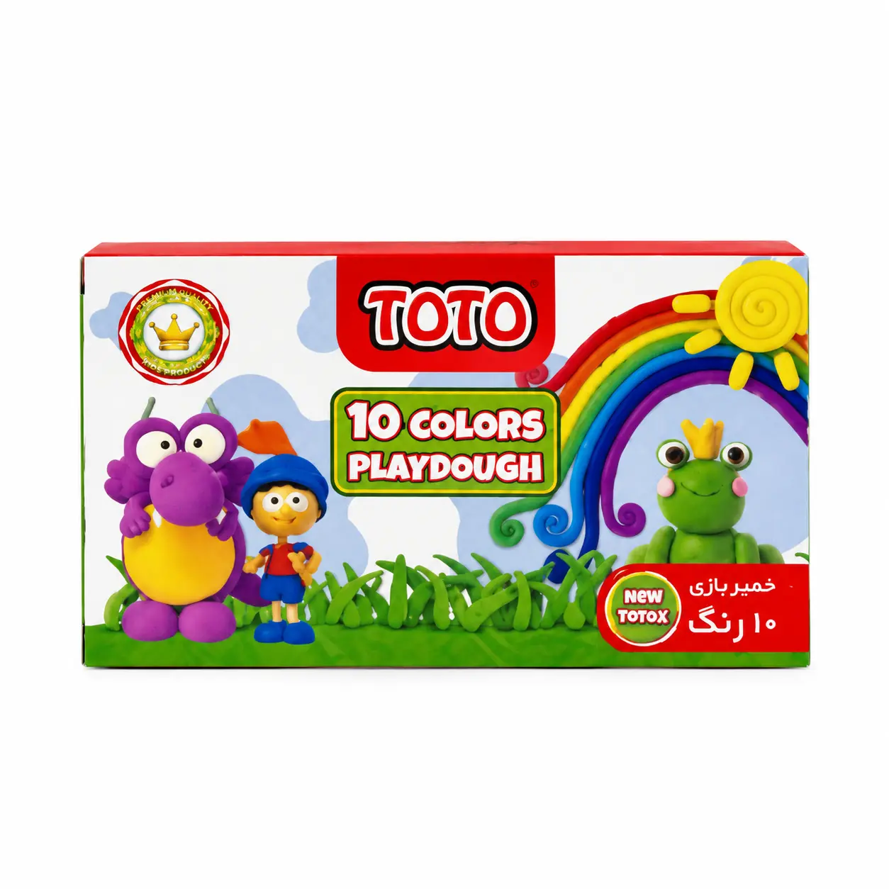 خمیر بازی 10 رنگ توتو