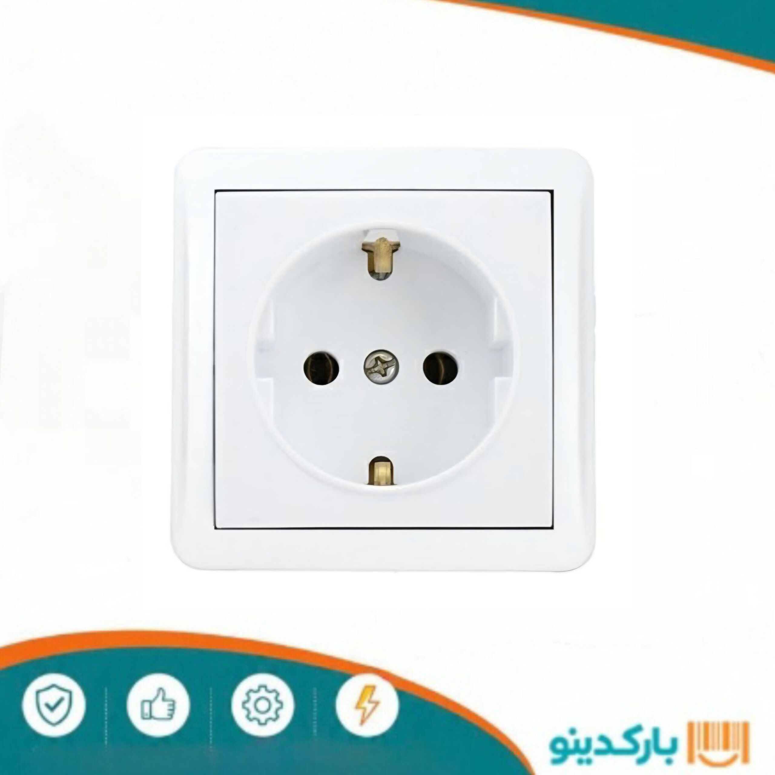 پریز روکار ارتدار پلی کربنات شهاب (4052)پارت الکتریک