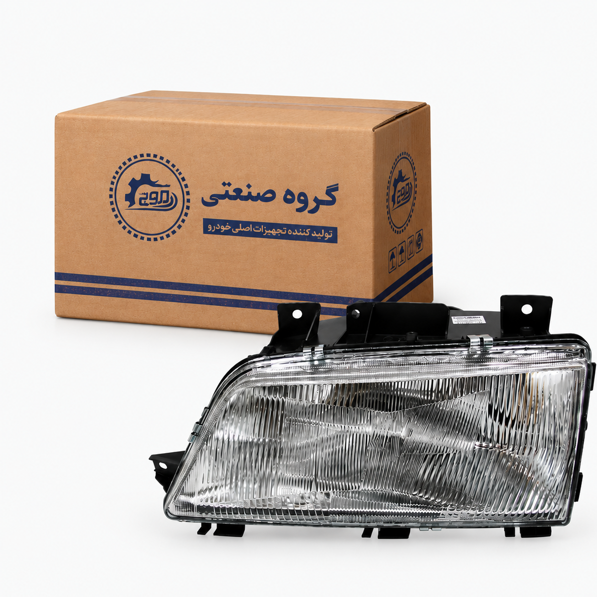 چراغ جلو پژو 405 سمت چپ(راننده) برند موج