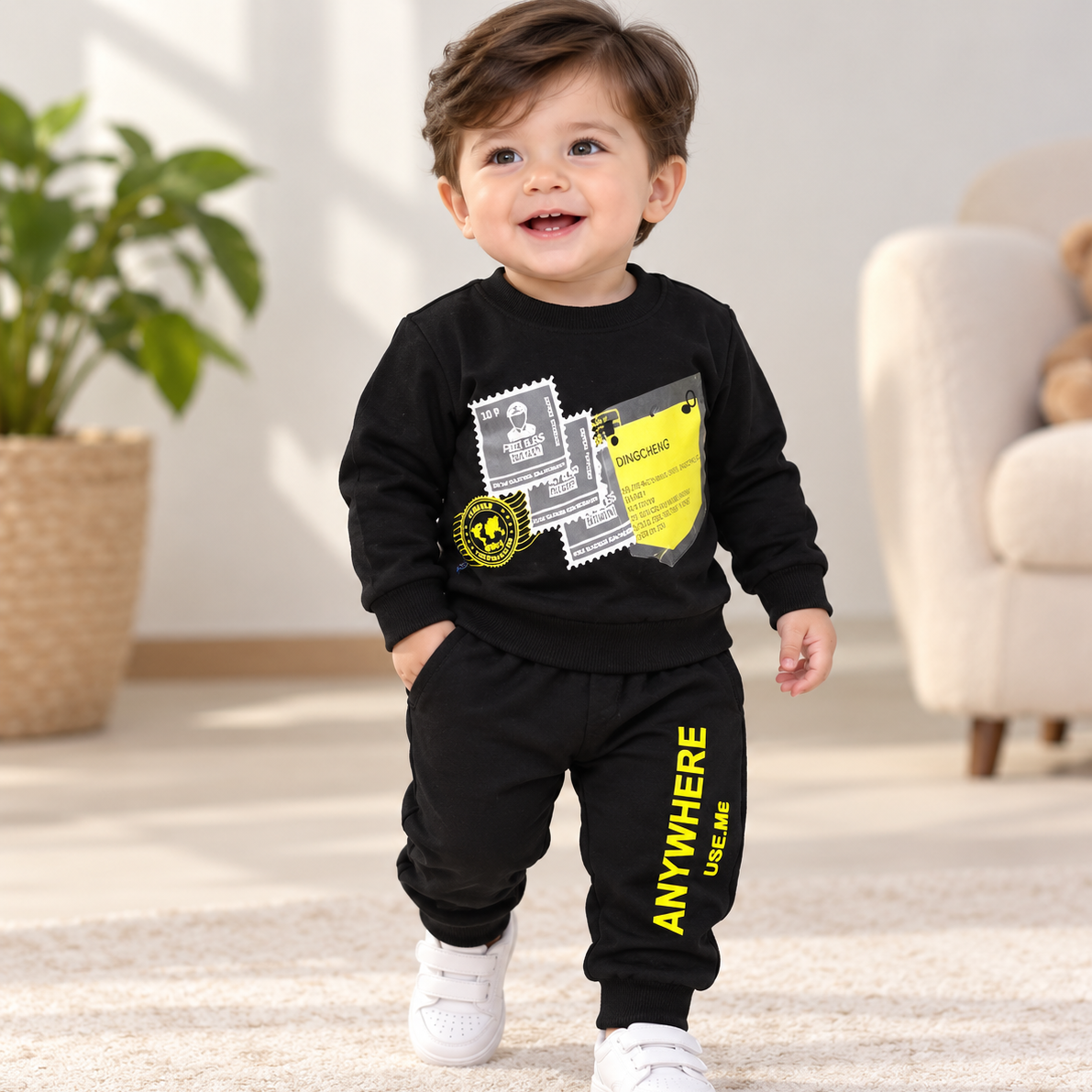 بلوز شلوار پسرانه نقلی برندkids landجدید
