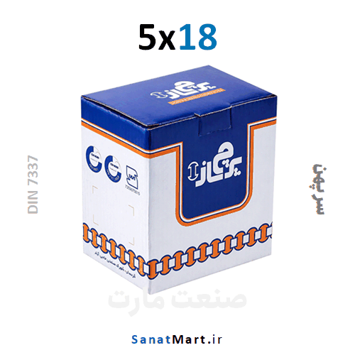 میخ پرچ آلومینیومی سایز 18x5 سرپهن (بسته 350 عددی پرچ ساز)
