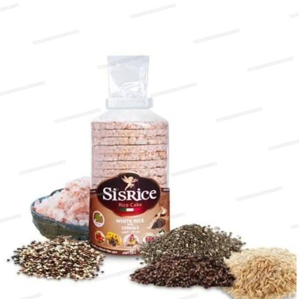 رایس کیک زیره چند غله بدون گلوتن sisrice