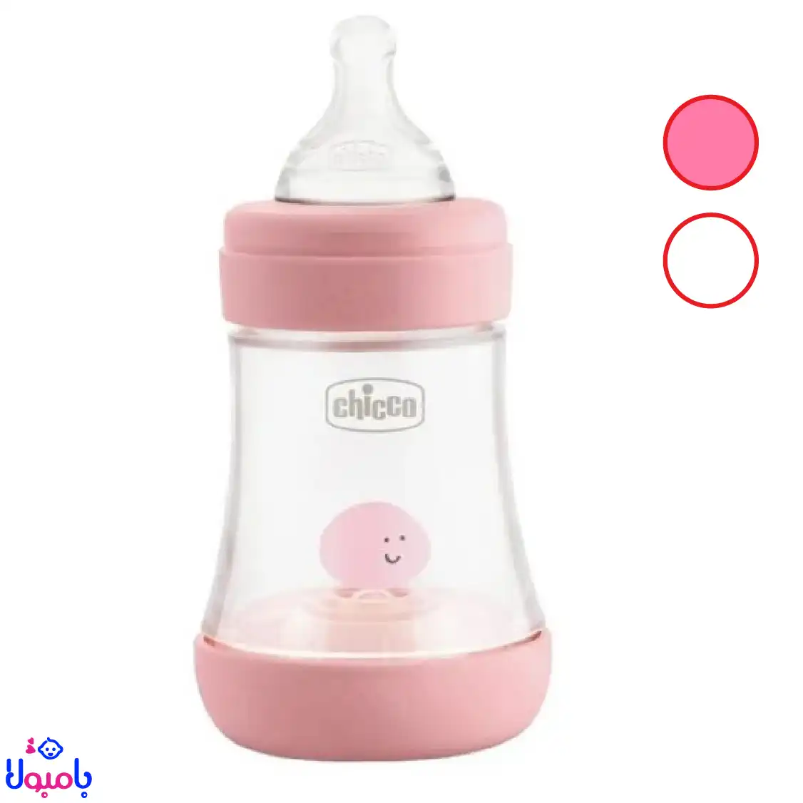 شیشه شیر پرفکت چیکو 150میل یک قطره آهسته مناسب 0+