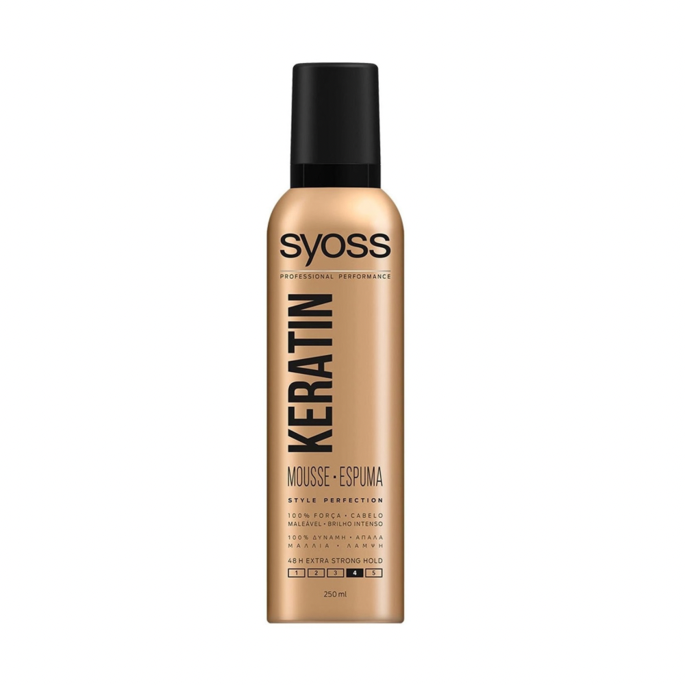 موس موی کراتینه طلایی سایوس Syoss Keratin Hair Mousseجدید