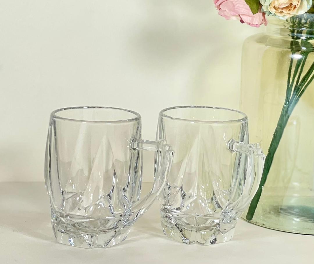 N17600600-2W نیم لیوان دسته دار 6 پارچه 240 استاتیک نوری تازه (6) بسته 6 تایی ارسال نیمه رایگان ارسال شکستنی و شیشه جات 