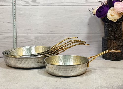 تابه روهی 5رقم چکشی تکدسته طلایی شهرزاد(12) ارسال شکستنی و شیشه جات فقط با باربری با بیمه