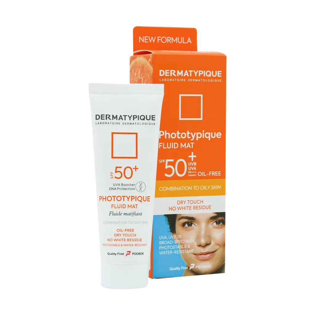 فلوئید ضد آفتاب فاقد چربی +SPF50 درماتیپیک
