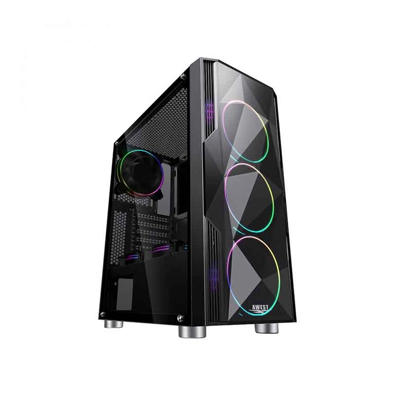 کیس کامپیوتر اوست GT AV02 BG ARGB Mid Tower مشکیجدید