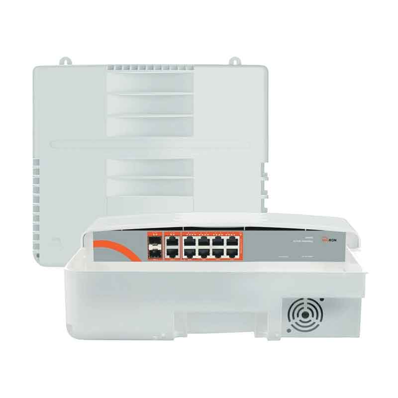 سوییچ شبکه 8 پورت POE مکسرون مدل MSW-3208GP-2GL-120I/ODNجدید