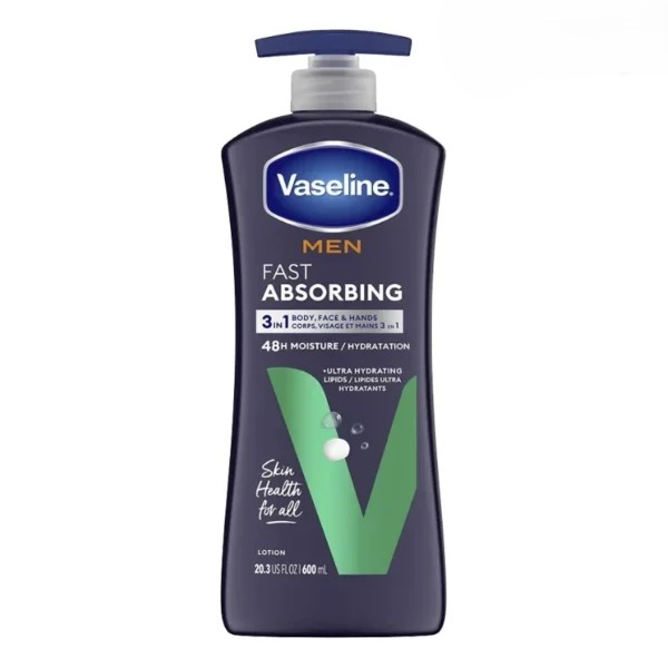 لوسیون بدن وازلین مردانه مدل FAST ABSORBING حجم 600 میل