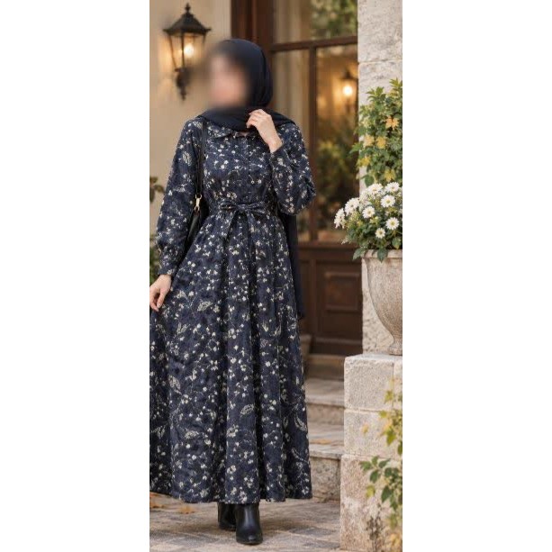 پیراهن مخمل چاپی