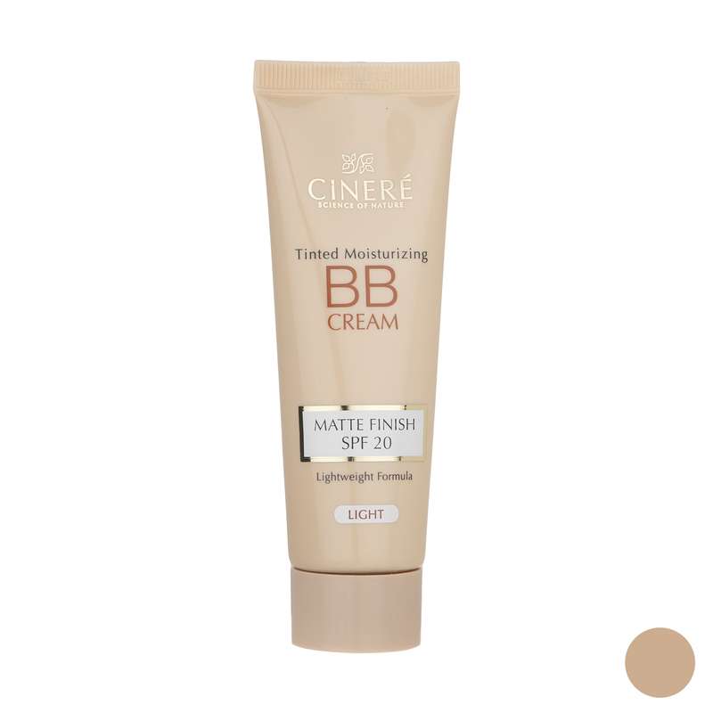 کرم پودر مرطوب کننده (BB Cream SPF40) سینره Light حجم 75 میلی لیتر
