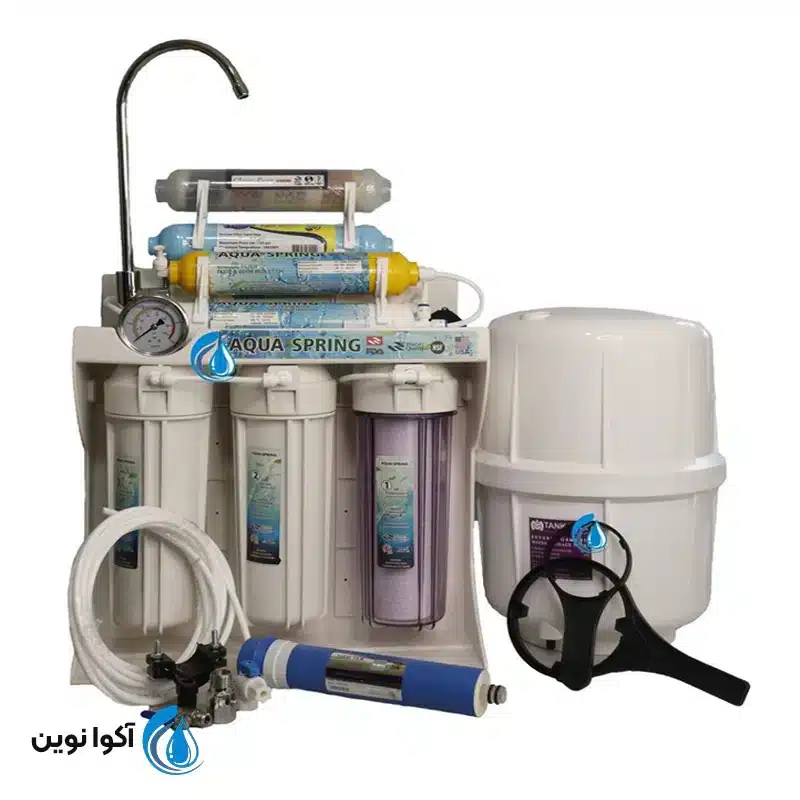 تصفیه آب آکوا اسپیرینگ 8 مرحله ای با فیلتر طعم دهنده