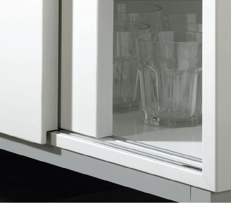 مکانیزم تاپ لاین سوپر اسلیم توکار 2 درب شیارخور (Super Slim-2) ملونی کد 11016_11011_11018