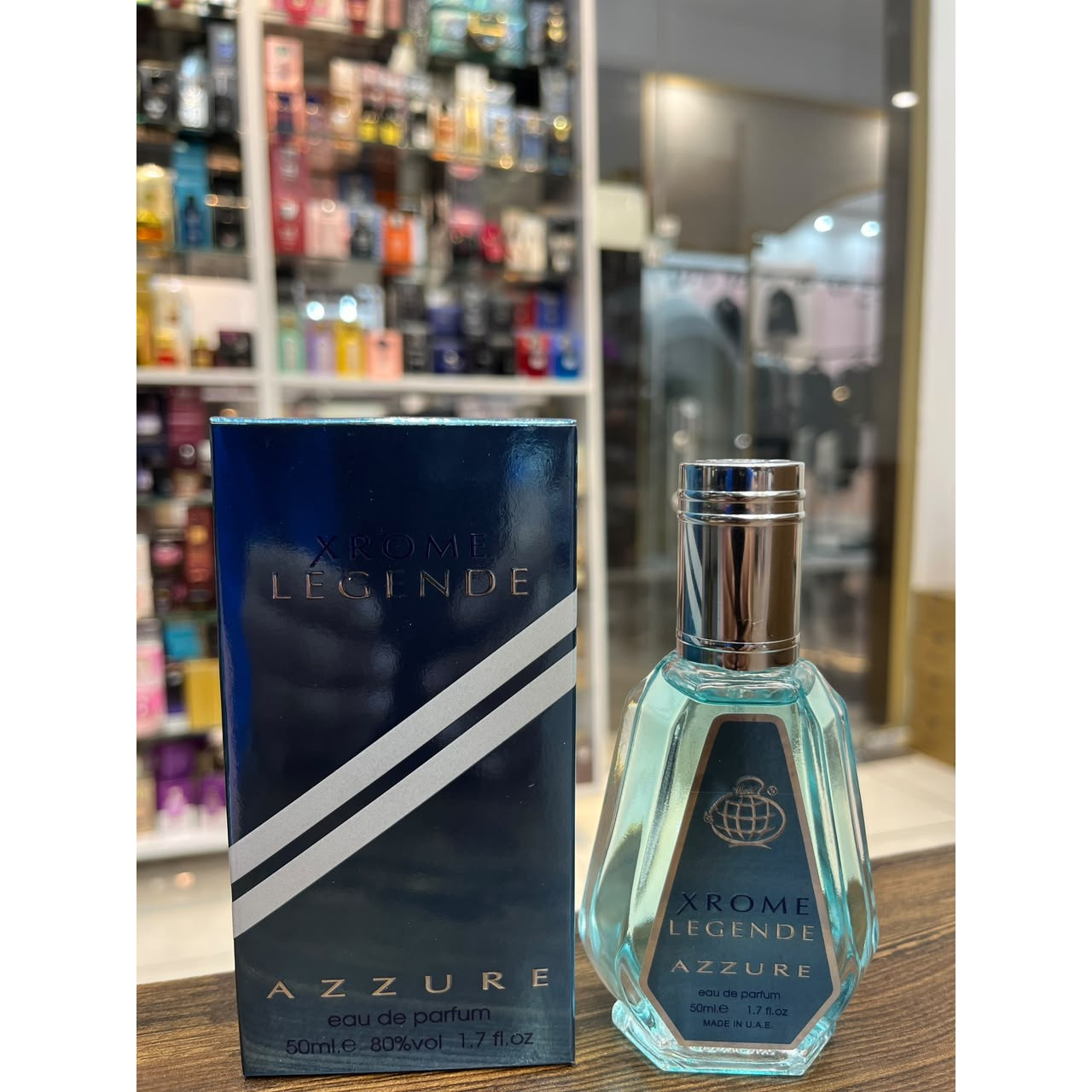 عطر ادکلن 50 میل مردانه آزارو کروم لجند فراگرنس ورد آزور ایکس روم Fragrance World Xrome Legende Azzaro Chrome Legend