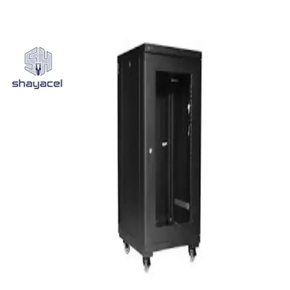 رک عالی کار صنعت 42 یونیت عمق 100 مشکی چرمی استاتیک فول مدل 42URT-bF