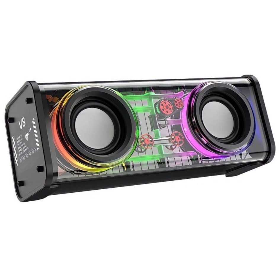 اسپیکر بلوتوثی RGB V8 دارای رقص نور