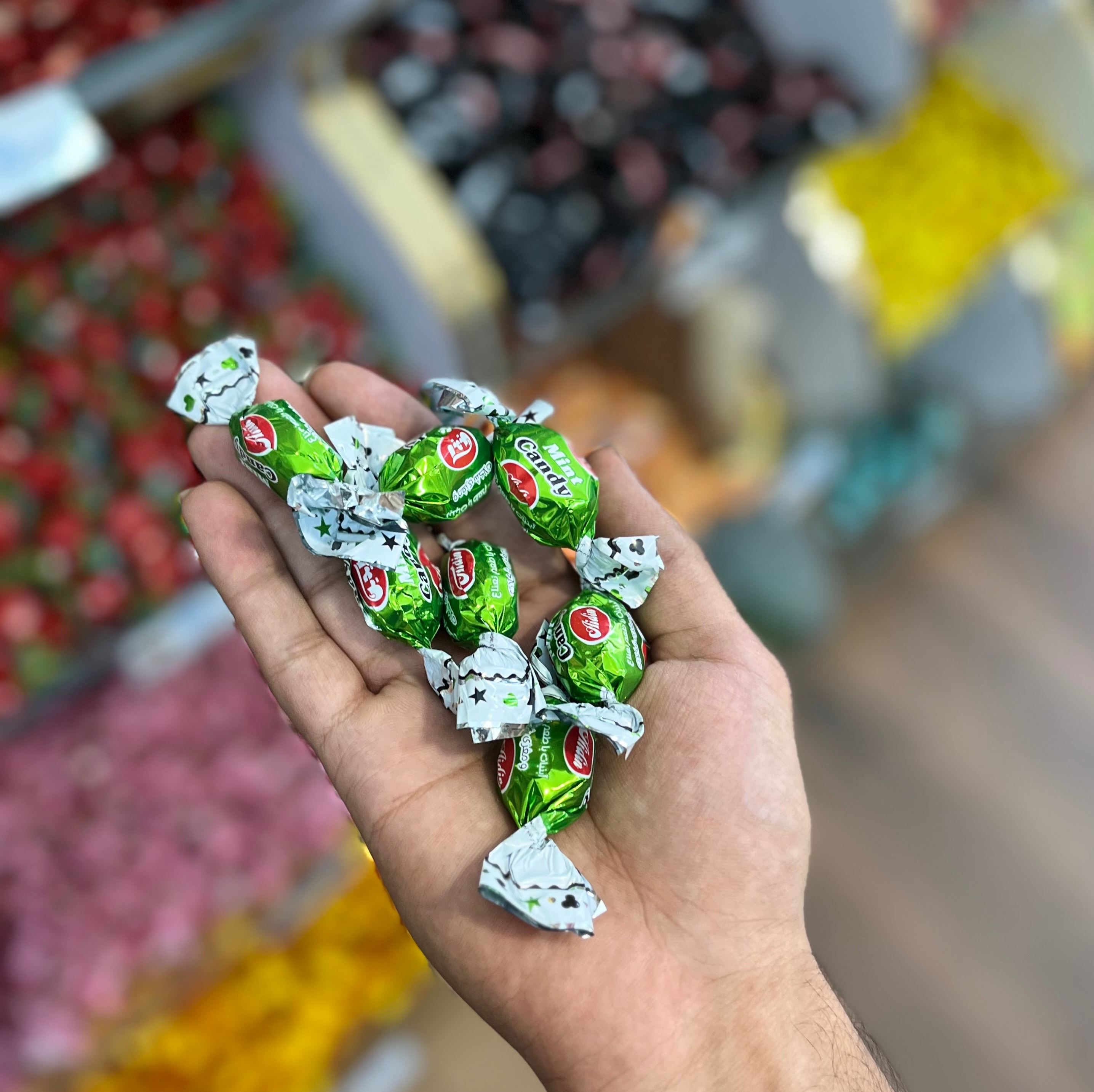 آبنبات نعنایی مغزدار آیدین 500 گرم
