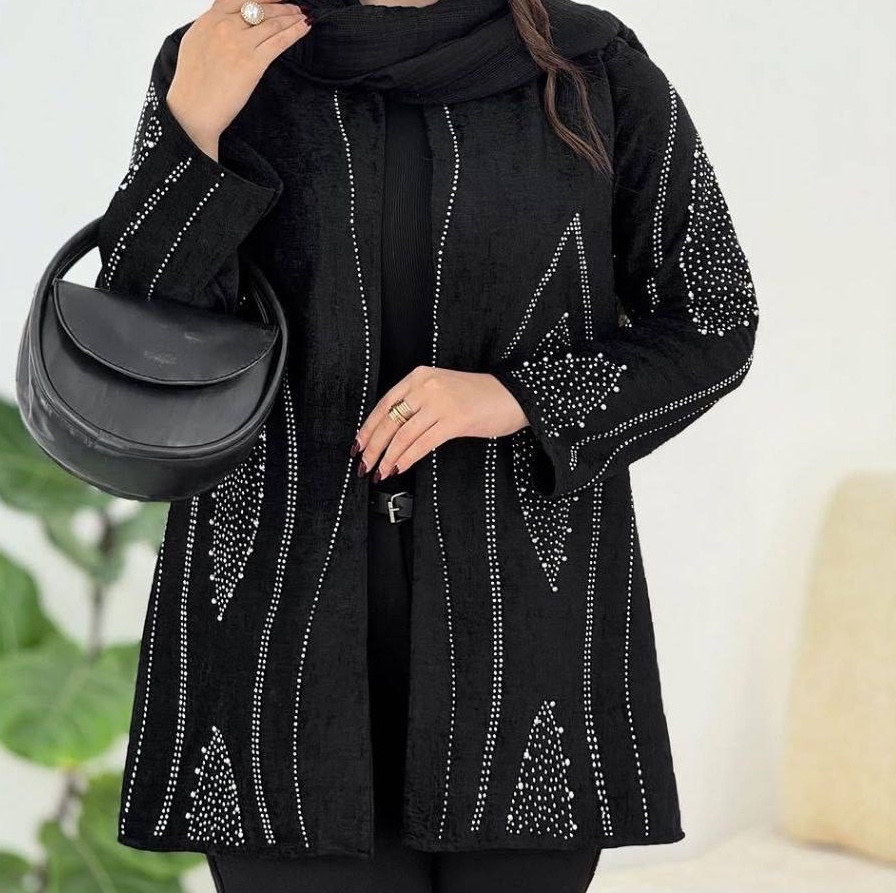 مانتو کتی مخمل شیک