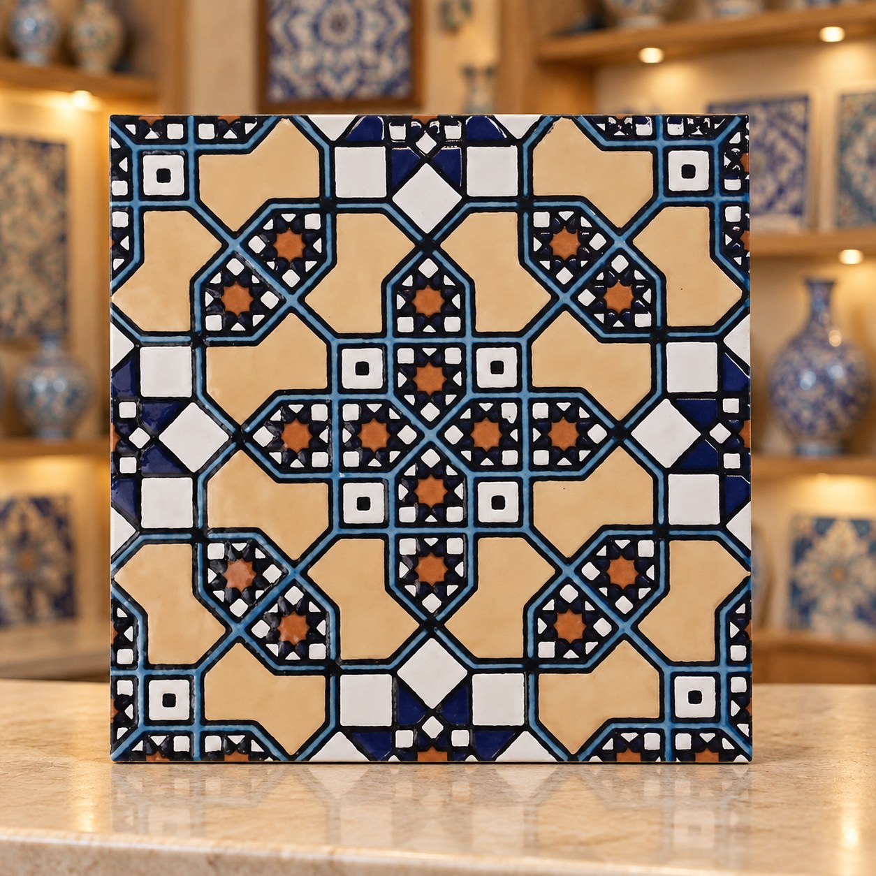 کاشی سنتی دست ساز20*20 (پس کرایه)