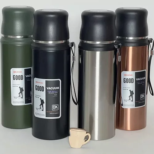 فلاسک استیل کوهنوردی GOOD ظرفیت 800 میلی لیتر مونتاین MOUNTAIN