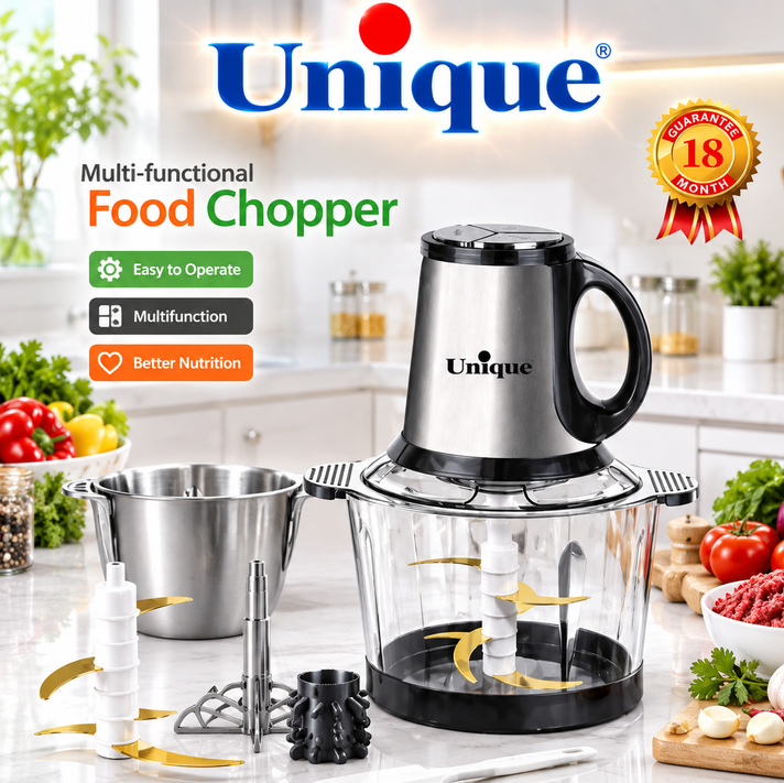 خردکن دوکاسه یونیک Unique مدل HENRY3S ظرفیت 3 لیتر 