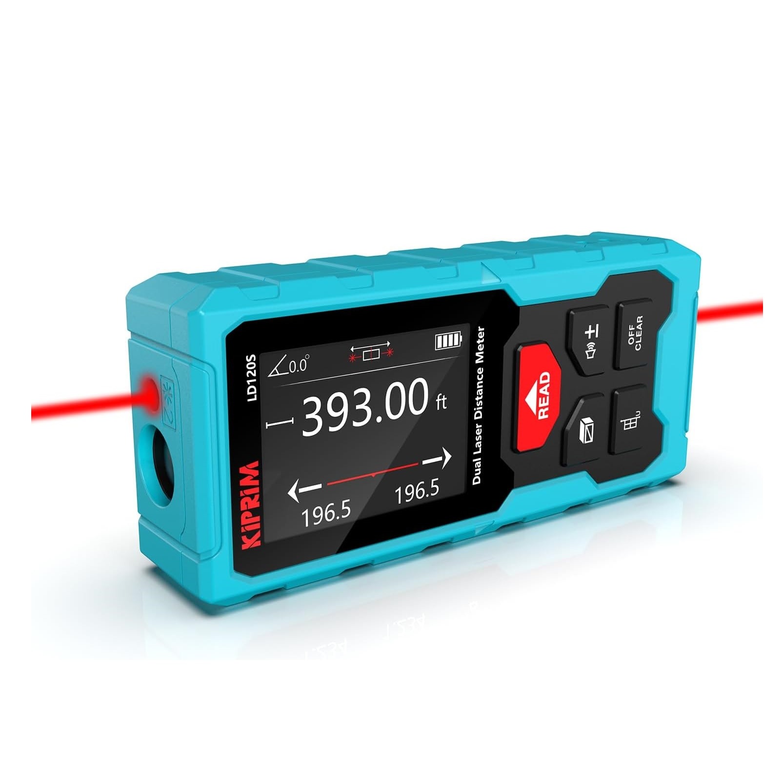 متر لیزری دوطرفه Kiprim LD120S با برد 120 متر