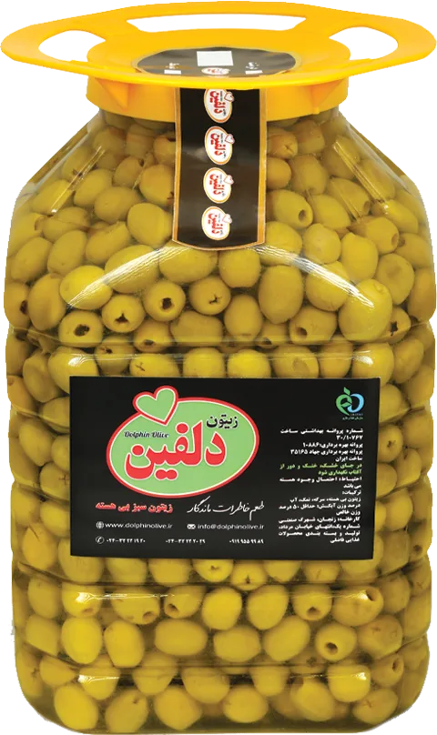 زیتون سبز بی هسته ویژه پت 5 کیلویی
