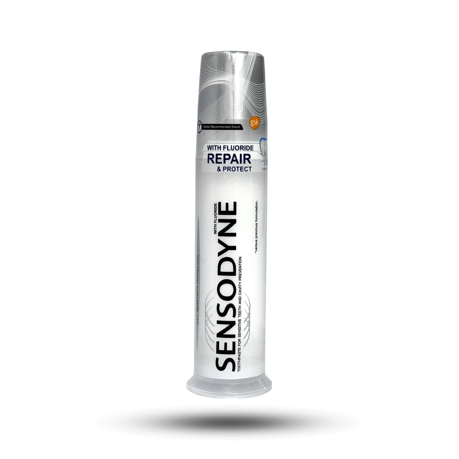 خمیردندان پمپی سنسوداین مدل REPAIR & PROTECT مناسب دندان های حساس 100 میل