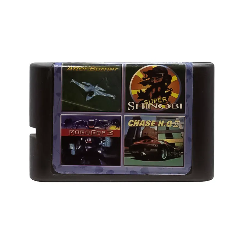 کارتریج چهار لبه سگا بازی Super Shinobi / Robocop 3 / After Burner