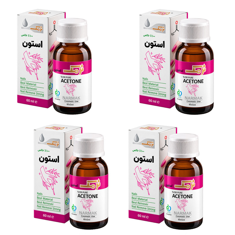 استون لاک پاک کن نرمک مدل ExportBox حجم 60 میلی لیتر مجموعه 4 عددیجدید