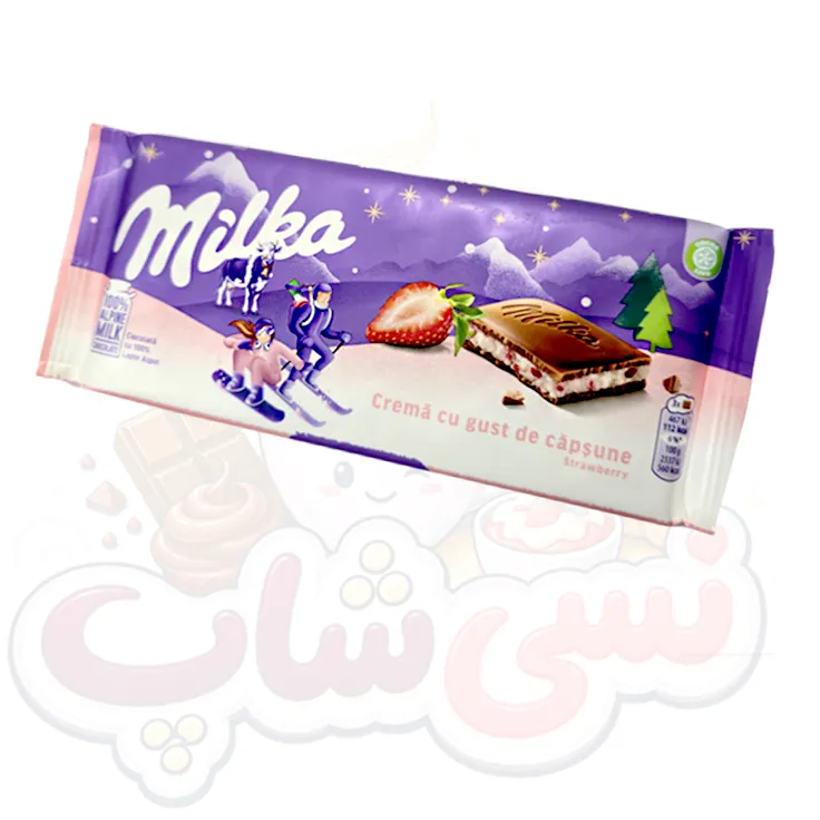 شکلات میلکا توت فرنگی