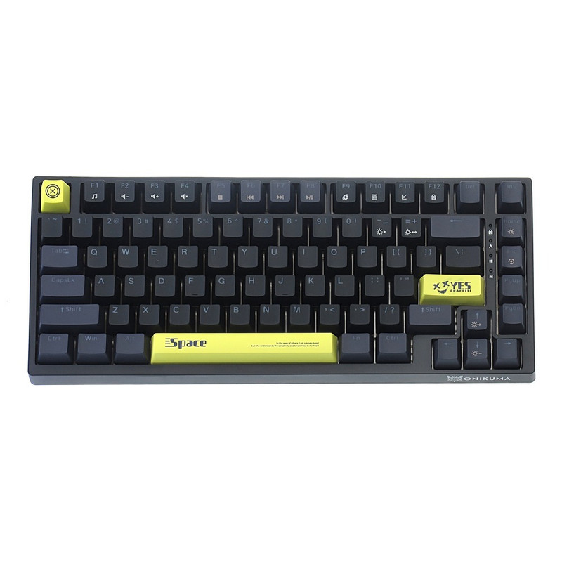 کیبورد گیمینگ اونیکوما مدل G52، مکانیکال سوییچ قهوه ای، Tenkeyless، نورپردازی RGB