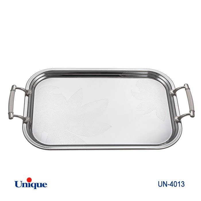 سینی استیل یک میل یونیک Unique بدون پایه بزرگ کد UN-4013 (پس کرایه)