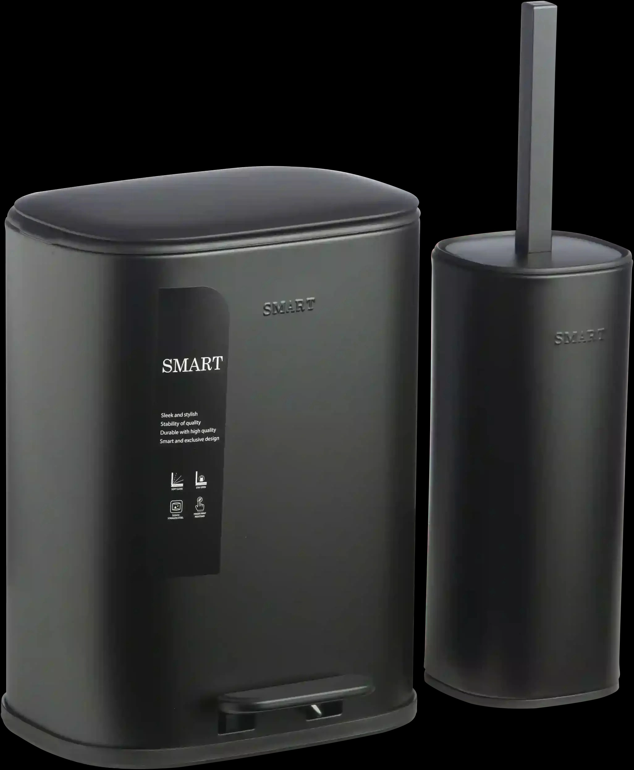 سطل و برس 5 لیتراسمارت رنگ مشکی طرح jastin کد 6917-BLK (پس کرایه)