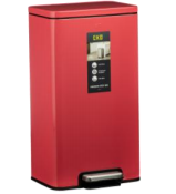 سطل 30 لیتر مستطیل اسمارت اسمارت طرح MADISON رنگ قرمز کد 9361-P-BR (پس کرایه)