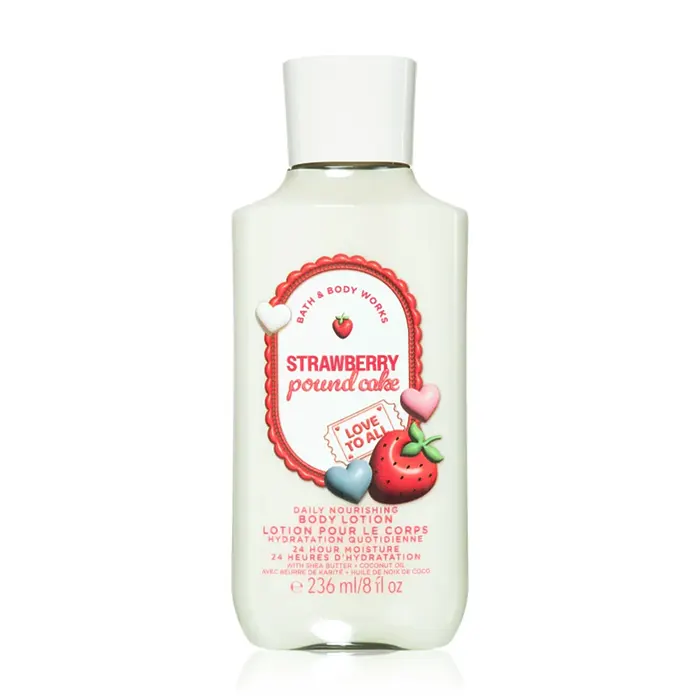 لوسیون بدن بث اند بادی Strawberry Pound Cake236ML