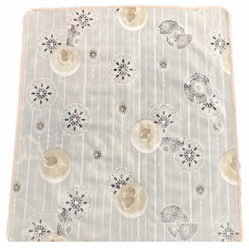 سفره 6 نفره مدل رویال طرح گیپور سایز 140x100 سانتی متر