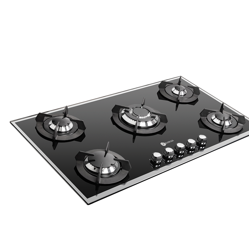  اجاق گاز شیشه ای درسا مدل DG2110-5M مشکی آینه ای