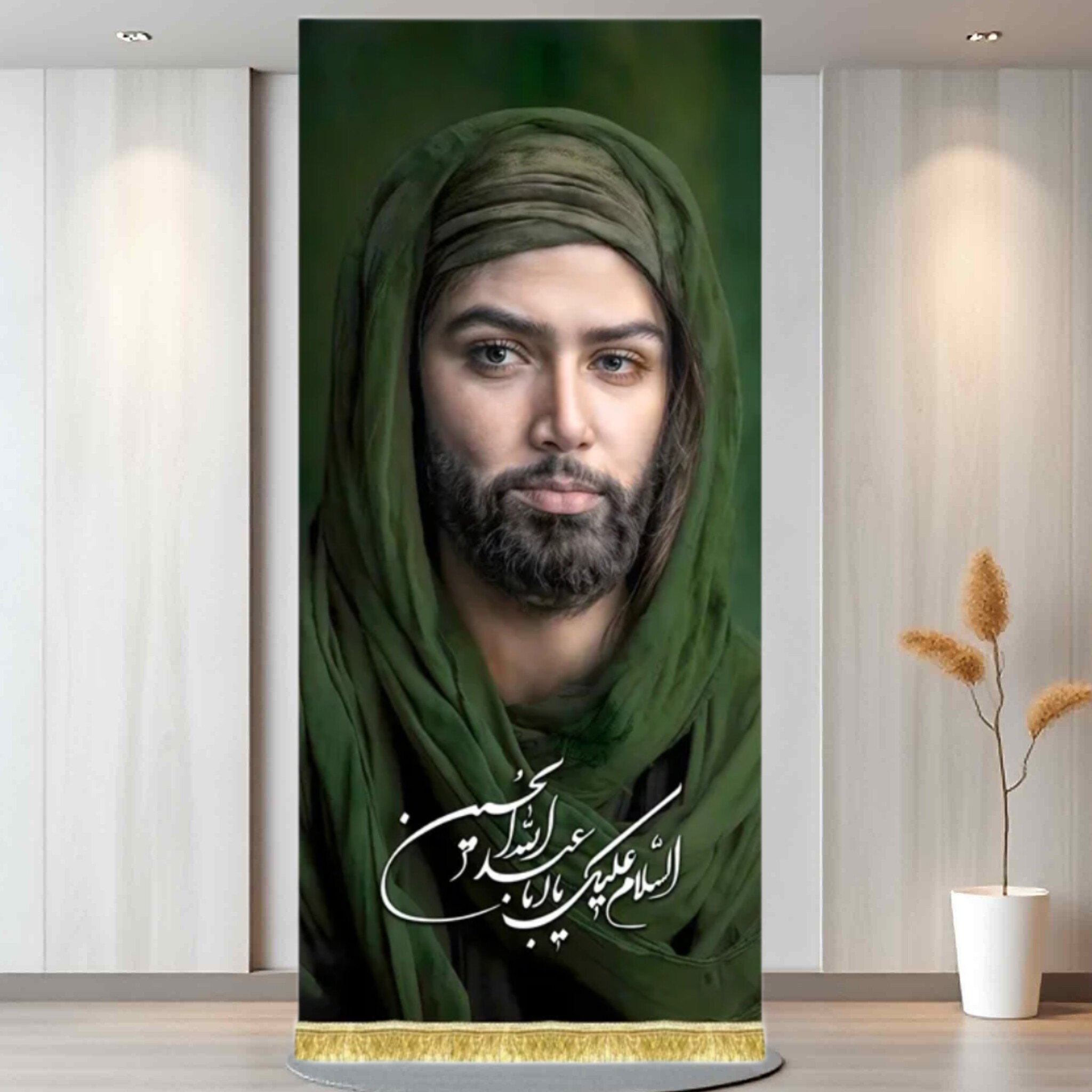 کتیبه مخمل شمایل امام حسین بالاترین کیفیتجدید