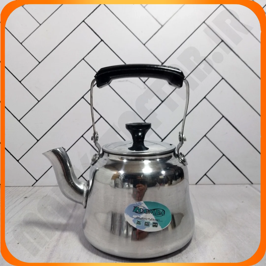 کتری سایز 1طرح استیل دسته نسوز زومبا