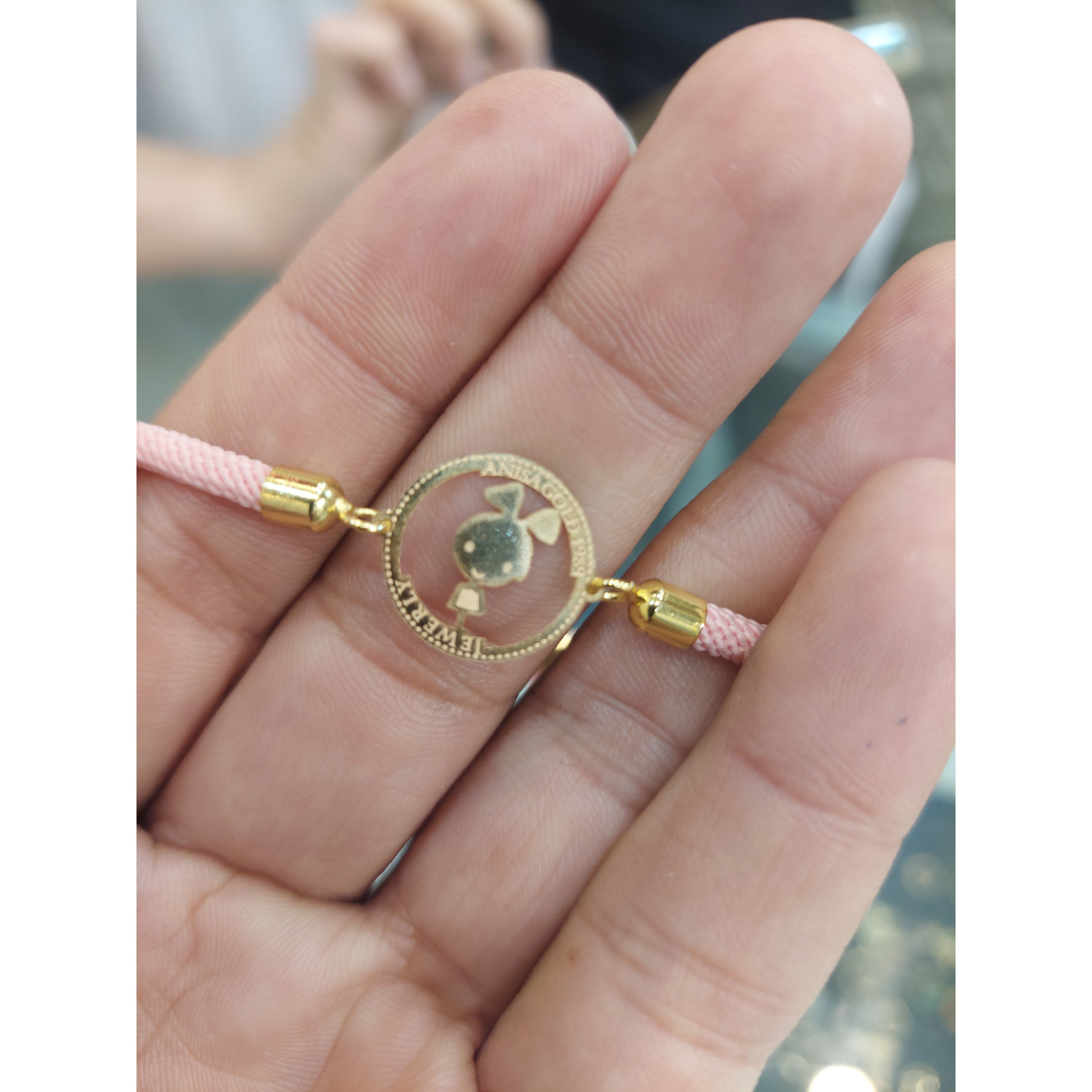 دستبند طلا نخی خرگوش
