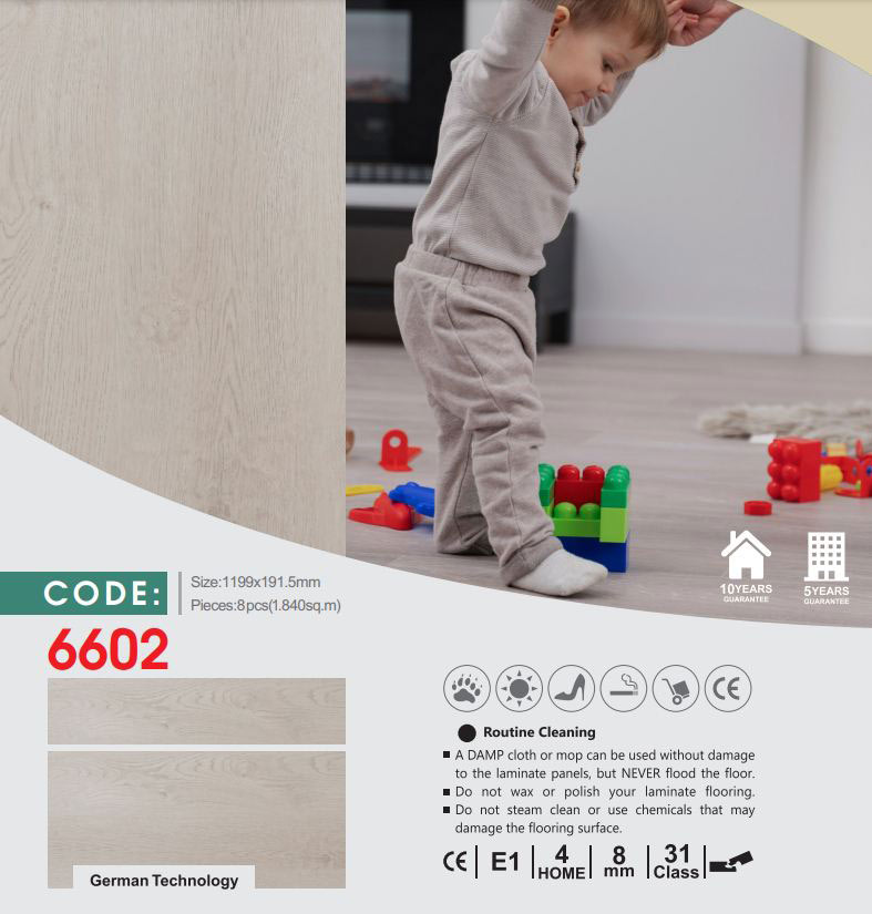 پارکت لمینت طوسی بنلی کد 6602